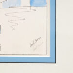 DAVID BARRON Original Ink and Watercolor Abstract Painting - Image 3