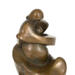 Vintage PEARL AMSEL Modernist Bronze Sculpture - Image 3
