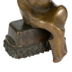 Vintage PEARL AMSEL Modernist Bronze Sculpture - Image 4