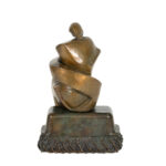 Vintage PEARL AMSEL Modernist Bronze Sculpture - Image 5