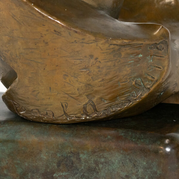 Vintage PEARL AMSEL Modernist Bronze Sculpture - Image 6