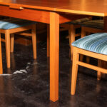 COPENHAGEN Teak Refectory Style Dining Table with 6 Chairs - Image 4