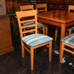 COPENHAGEN Teak Refectory Style Dining Table with 6 Chairs - Image 5