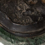Bronze Horse Sculpture on Green Marble Base After PJ Mene - Image 7