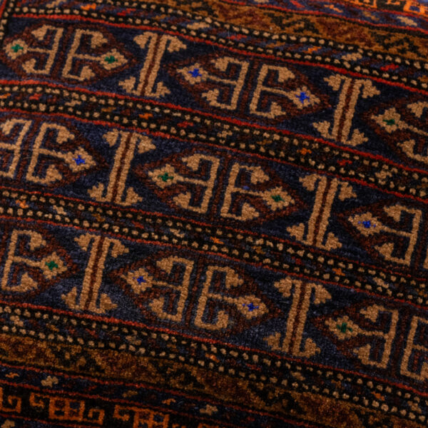 Kilim Pillow with Burlap Back - Image 2