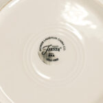 Set of 8 HOMER LAUGHLIN Fiesta Rimmed Soup Bowls in White - Image 3