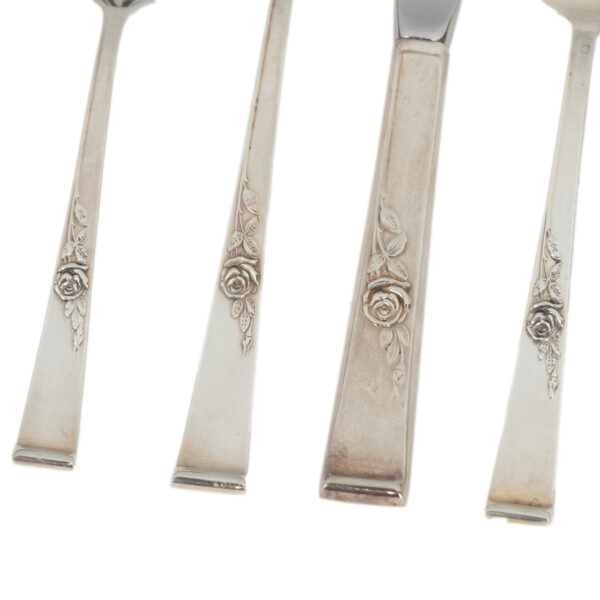 74 Piece REED AND BARTON Classic Rose Sterling Flatware - Image 2