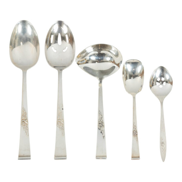 74 Piece REED AND BARTON Classic Rose Sterling Flatware - Image 3