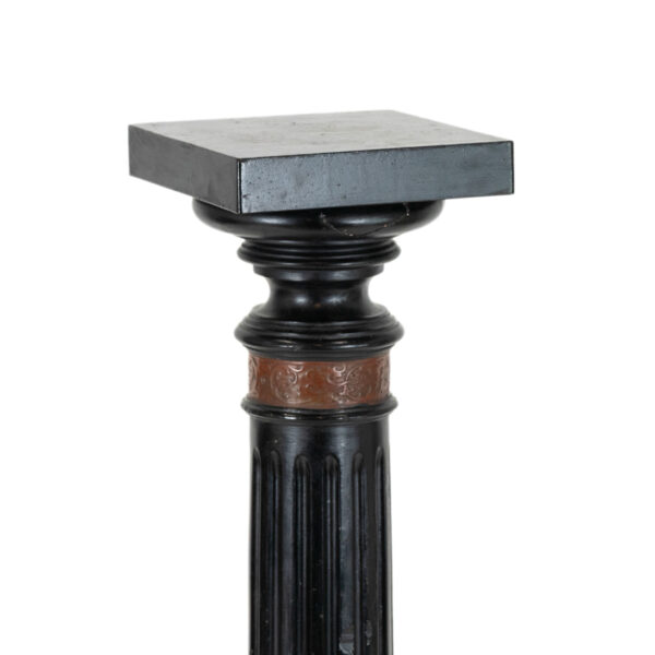 Black and Oak Pedestal Column - Image 2