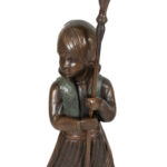 Set of 2 Bronze Figural Floor Candelabras - Image 3