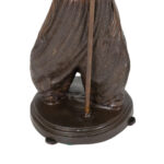 Set of 2 Bronze Figural Floor Candelabras - Image 4
