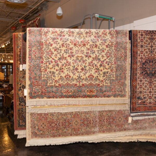 6’2” x 9’ Karastan Machine Made Wool Floral Kirmen Rug - Image 5