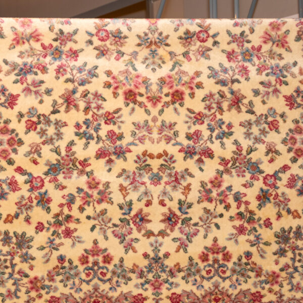 6’2” x 9’ Karastan Machine Made Wool Floral Kirmen Rug - Image 2