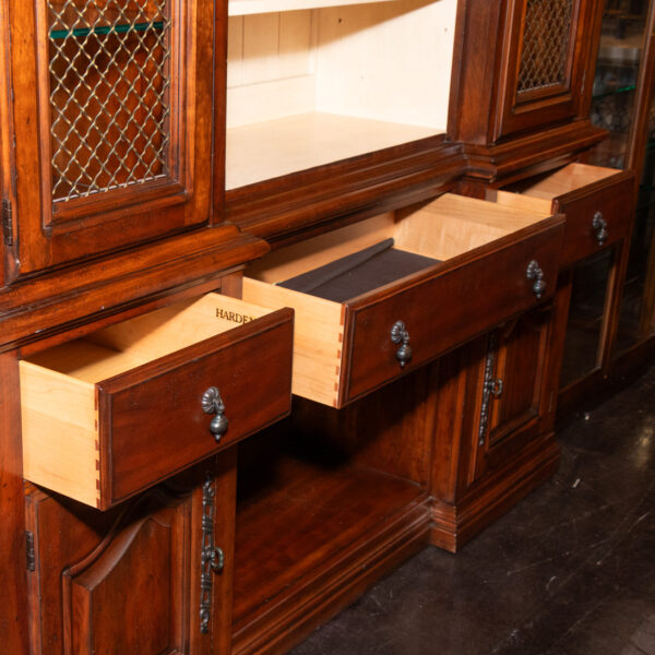HARDEN Wood and Off White Breakfront Cabinet - Image 5