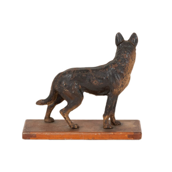 Antique Cast Iron German Shepard - Image 4