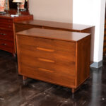 Vintage DREXEL Mid Century Modern Walnut Chest - Image 5