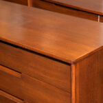 Vintage DREXEL Mid Century Modern Walnut Chest - Image 3