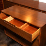 Vintage DREXEL Mid Century Modern Walnut Chest - Image 7