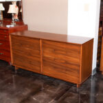 Vintage DREXEL Mid Century Modern Walnut Dresser - Image 5