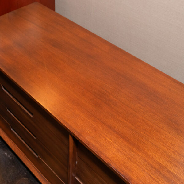 Vintage DREXEL Mid Century Modern Walnut Dresser - Image 3