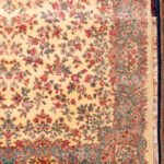 6’2” x 9’ Karastan Machine Made Wool Floral Kirmen Rug - Image 3