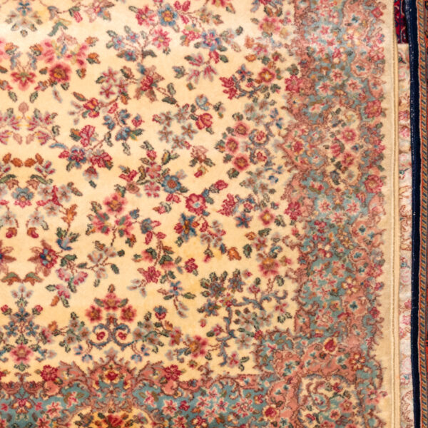 6’2” x 9’ Karastan Machine Made Wool Floral Kirmen Rug - Image 3