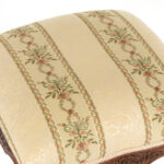 Vintage Carved Leg Stool in Floral Upholstery - Image 2