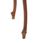 Vintage Carved Leg Stool in Floral Upholstery - Image 4