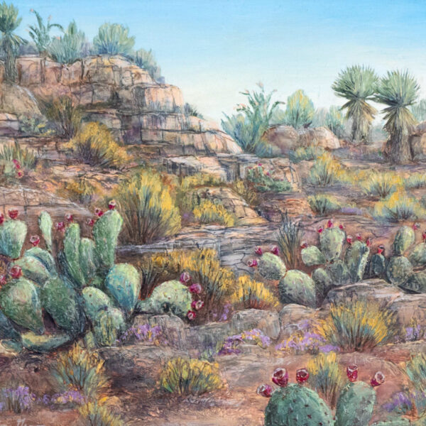 WILMA GROOM Original Desert Landscape Painting - Image 3