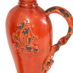 Set of 2 UTTERMOST Serka Ceramic Vases in Red Crackle Finish - Image 3