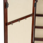 Cherry Framed Cheval Mirror with Jewelry Storage - Image 7