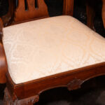 STONELEIGH Mahogany Chippendale Dining Table with/ 2 Leaves and 6 Chairs - Image 8
