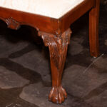 STONELEIGH Mahogany Chippendale Dining Table with/ 2 Leaves and 6 Chairs - Image 12