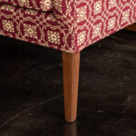 THE SERAPH Country Heart Sofa in Blue and Ivory Patterned Upholstery - Image 5