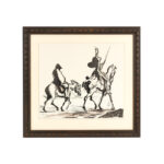 Framed Print After Honore Daumier’s “Don Quixote and Sancho Panza”