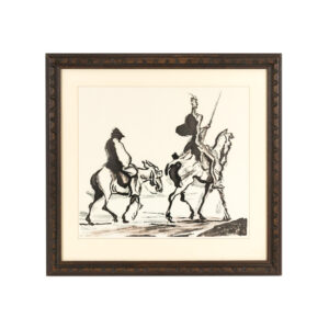 Framed Print After Honore Daumier’s “Don Quixote and Sancho Panza”