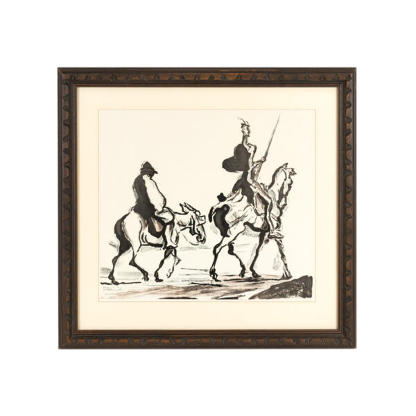 Framed Print After Honore Daumier’s “Don Quixote and Sancho Panza” - Image 1