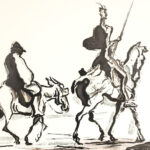 Framed Print After Honore Daumier’s “Don Quixote and Sancho Panza” - Image 2
