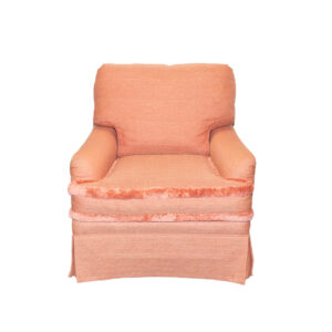 SHERRILL FURNITURE Accent Armchair in Peach Tween Upholstery
