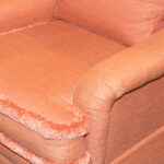 SHERRILL FURNITURE Accent Armchair in Peach Tween Upholstery - Image 4