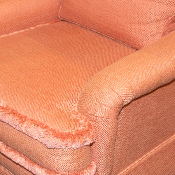 SHERRILL FURNITURE Accent Armchair in Peach Tween Upholstery - Image 4