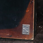 Marble Top Waterfall Style Desk on Black Wood Base - Image 5