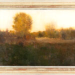 DOUGLAS FRYER SMITH Oil on Canvas of Farm at Sunset - Image 2