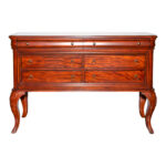 Six Drawer Sideboard on Cabriole Legs in Cherry Finish