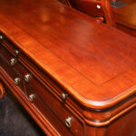 Six Drawer Sideboard on Cabriole Legs in Cherry Finish - Image 3