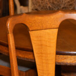 Oak Paw Foot Dining Table with 2 Leaves and 4 Chairs - Image 5
