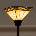Art and Crafts Style Stained Glass Floor Lamp - Image 4