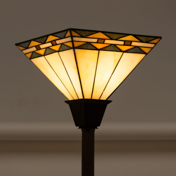 Art and Crafts Style Stained Glass Floor Lamp - Image 4