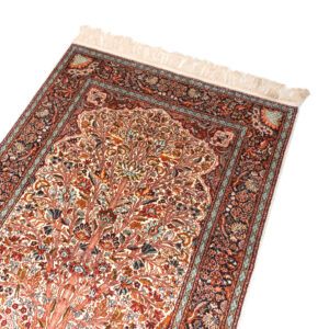 4’ x 6’ Kashmiri Hand Knotted Silk Tree of Life Rug