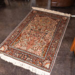 4’ x 6’ Kashmiri Hand Knotted Silk Tree of Life Rug - Image 5